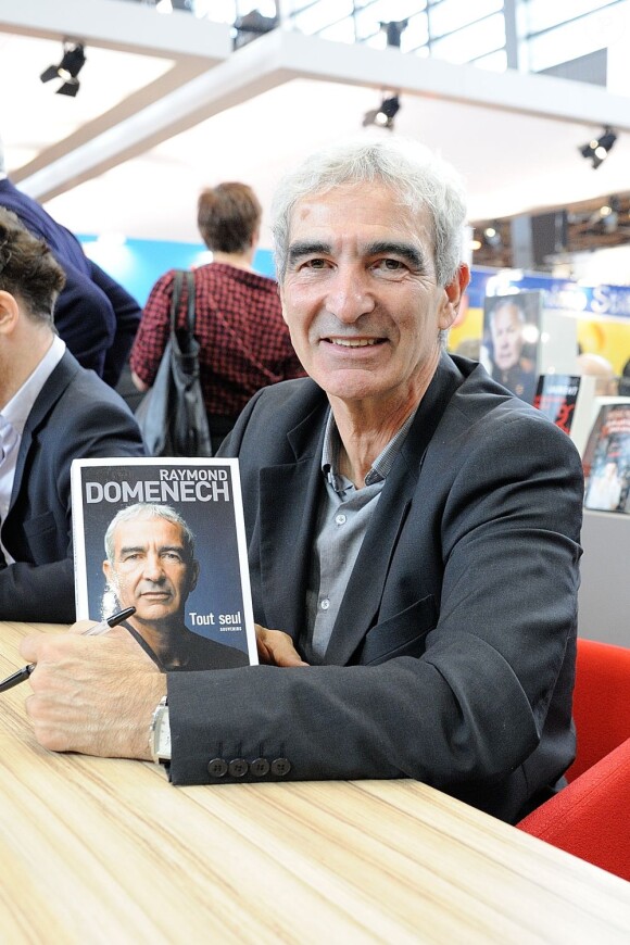 Raymond Domenech au salon du livre 2013 au Parc des Expositions, à Paris, le 23 mars 2013