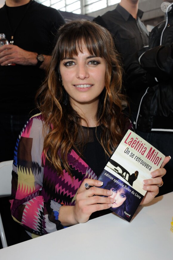 Laetitia Milot au salon du livre 2013 au Parc des Expositions, à Paris, le 23 mars 2013