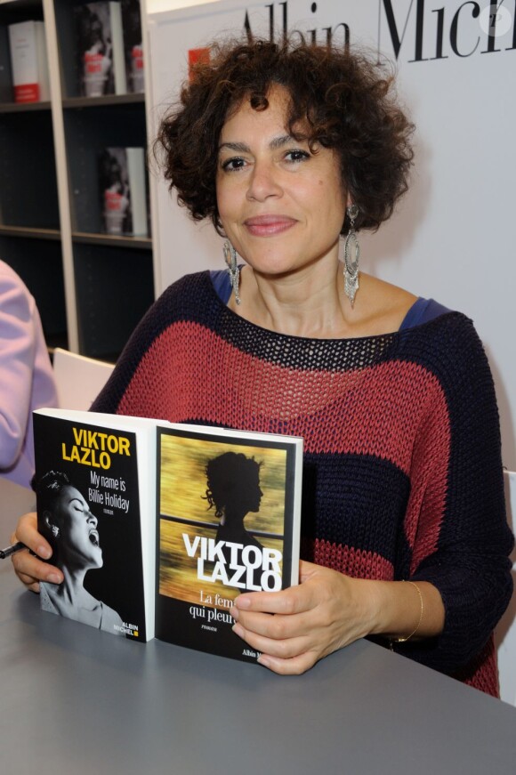 Viktor Lazlo au salon du livre 2013 au Parc des Expositions, à Paris, le 23 mars 2013