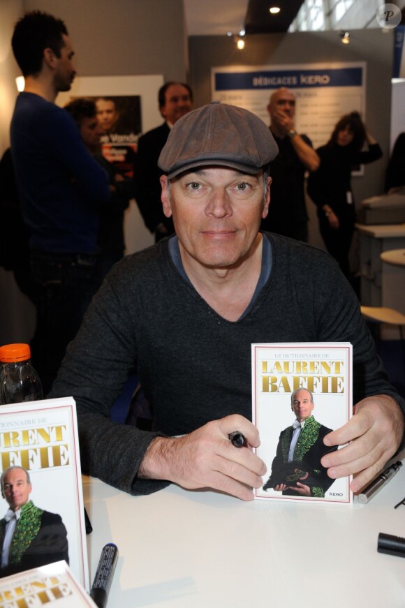 Laurent Baffie au salon du livre 2013 au Parc des Expositions, à Paris, le 23 mars 2013