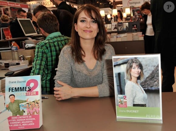 Diane Ducret au 33e Salon du livre au Parc des Expositions, à Paris, le 23 mars 2013