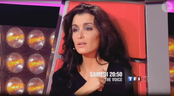 Jenifer dans la bande-annonce du troisième et avant-dernier épisode des battles dans The Voice 2 sur TF1 le samedi 30 mars 2013