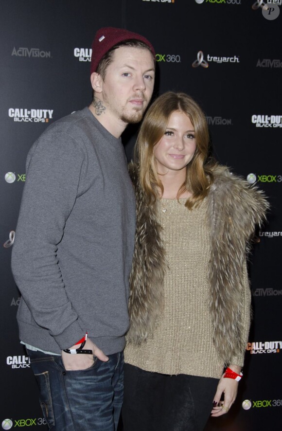 Professor Green et Millie Mackintosh lors de la soirée de lancement du jeu Call of Duty: Black Ops II le 12 novembre 2012