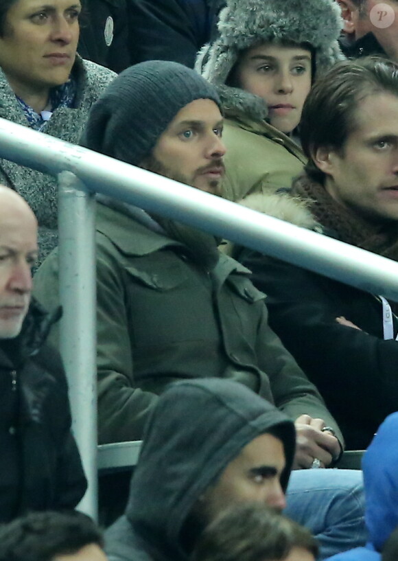 M. Pokora au Stade de France pour le match France-Espagne (0-1) le 26 mars 2013.