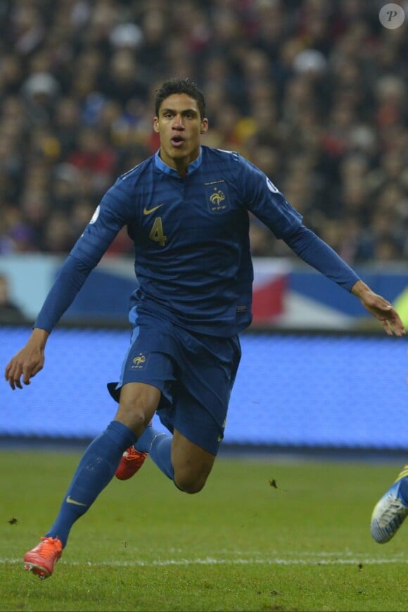 Raphaël Varane au Stade de France pour le match France-Espagne (0-1) le 26 mars 2013.