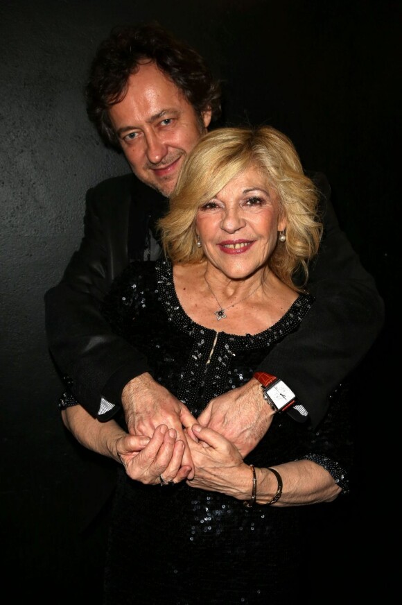 Nicoletta et son mari Jean-Christophe à l'Olympia à Paris, le 7 mars 2013.