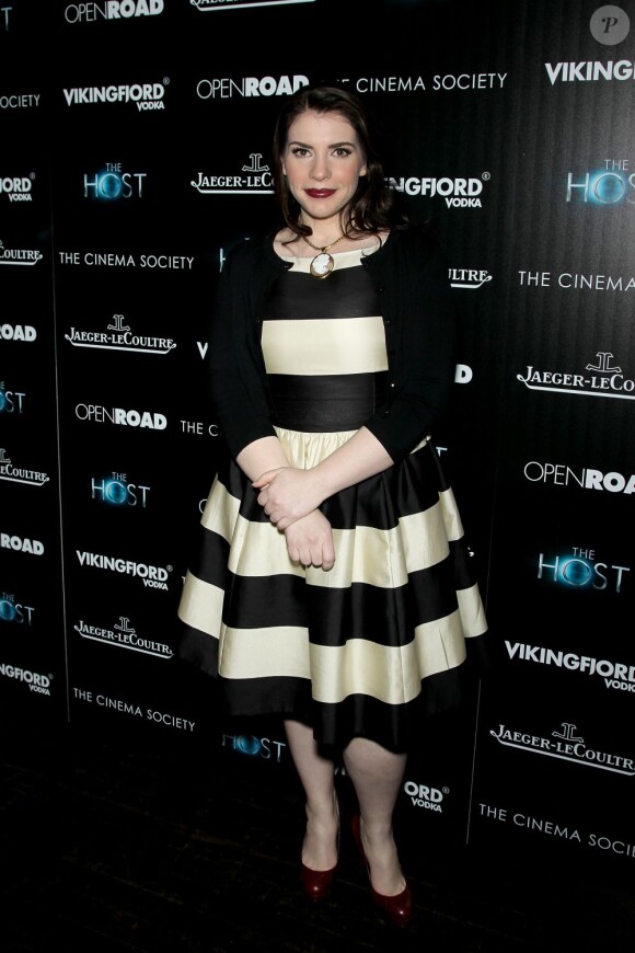 Stephenie Meyer à la projection du film Les Ames Vagabondes (The Host) à New York le 27 mars 2013.