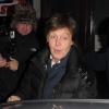 Paul McCartney est venu soutenir son fils James pour son concert à Londres, le 27 mars 2013.