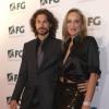 Sharon Stone et son compagnon Martin Mica inaugurent le projet de construction d'une tour dans la station balnéaire de Balneario Camboriu, le 30 mars 2013.