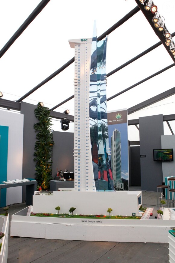 Le projet de construction d'une tour dans la station balnéaire de Balneario Camboriu (Brésil), le 30 mars 2013.
