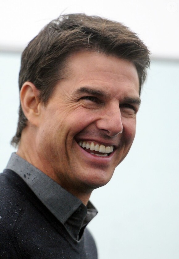 Tom Cruise lors du photocall du film "Oblivion" à l'hôtel Ritz Carlton à Moscou en Russie le 1er avril 2013