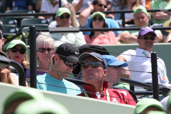 Ivan Lendl et Judy Sears, les deux supporters indéfectibles... Andy Murray a remporté le Masters 1000 de Miami le 31 mars 2013 au prix d'un duel acharné avec David Ferrer, et redevient numéro deux mondial.