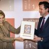 La princesse Maxima des Pays-Bas au lancement des timbres 1001 Femmes (1001 Vrouwen) à Amsterdam le 2 avril 2013.