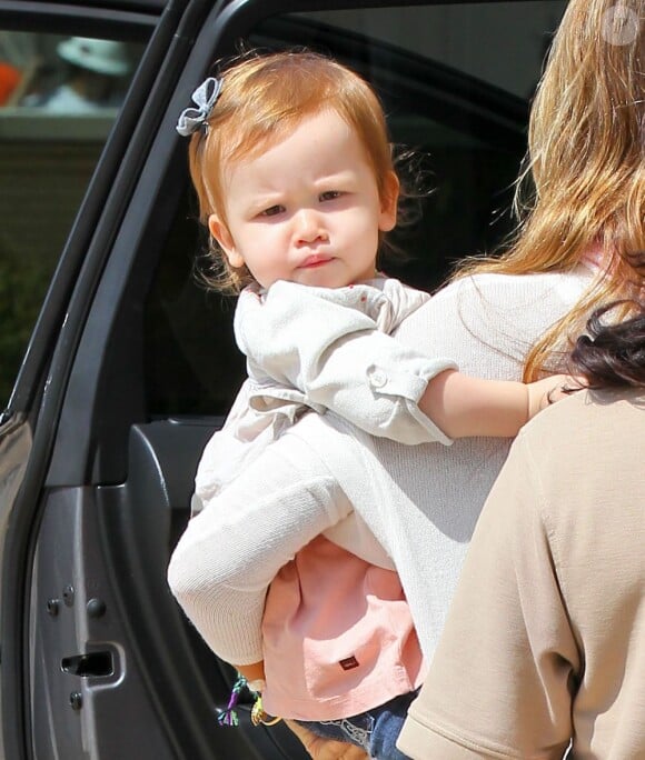 Tête-à-tête stylé entre Jessica Alba et sa fille Haven qui vont faire du shopping chez Barneys New York à Beverly Hills le 2 avril 2013