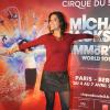 Laurie Cholewa lors de la première du spectacle Michael Jackson "Immortal World Tour" par le Cirque du Soleil au Palais Omnisports de Bercy le mercredi 3 avril 2013