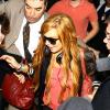 Lindsay Lohan à son arrivée à l'aéroport de Sao Paulo le 28 mars 2013.