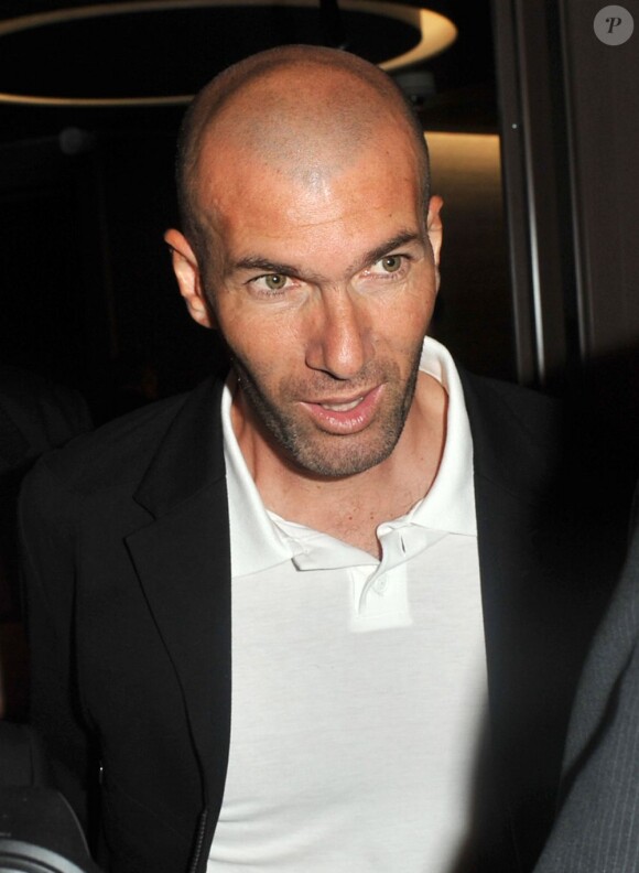 Zinedine Zidane à l'inauguration du Pure club med gym à Bastille, Paris, le 7 juin 2012.