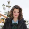 L'actrice Charlotte Le Bon à l'Alpe d'Huez le 19 janvier 2013