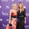 Carrie Underwood, Faith Hill à 48e soirée anuelle des Academy Of Country Music Awards à Las Vegas, le 7 avril 2013.