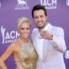 Luke Bryan et Caroline Boyer à 48e soirée anuelle des Academy Of Country Music Awards à Las Vegas, le 7 avril 2013.