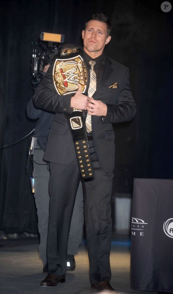 Mike 'The Miz' Mizanin, Champion WWE, à New York le 30 mars 2011.