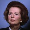 L'ancien Premier ministre britannique et baronne, Margaret Thatcher, en 1987