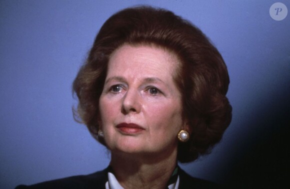 L'ancien Premier ministre britannique et baronne, Margaret Thatcher, en 1987