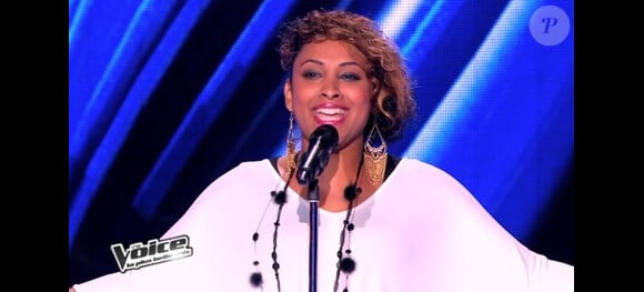 Sandy Coops membre de la Team Florent Pagny, dans The Voice 2 sur TF1.