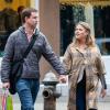 Jenna Bush, enceinte, et son mari Henry Hager font du shopping à New York, le 7 avril 2013.