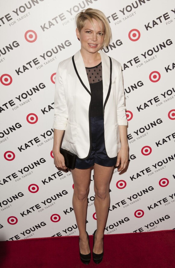 Michelle Williams lors de la soirée de lancement Target de la styliste Kate Young à New York, le 9 avril 2013.