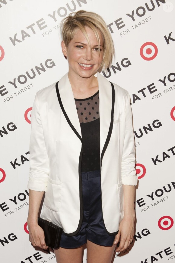 Michelle Williams à la soirée de lancement de la collection Target de la styliste Kate Young à New York, le 9 avril 2013.