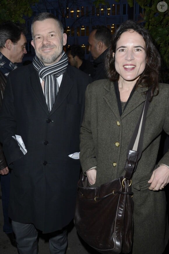 Eric Naulleau et Mazarine Pingeot - 7e Prix de la Closerie des Lilas à Paris le 9 avril 2013.