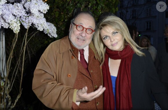 Serge Moati et Nathalie Rheims - 7e Prix de la Closerie des Lilas à Paris le 9 avril 2013.