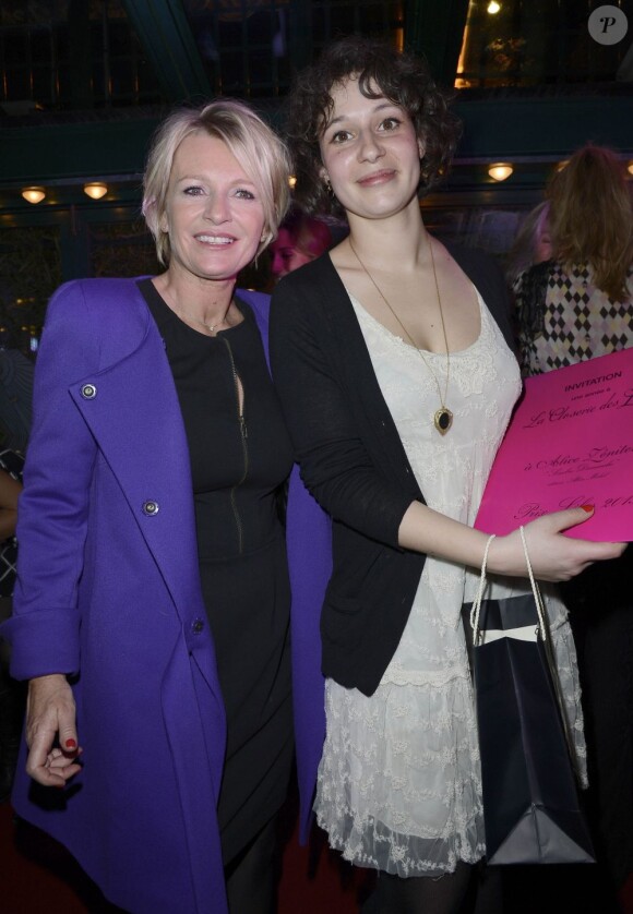 Sophie Davant et Alice Zeniter - 7e Prix de la Closerie des Lilas à Paris le 9 avril 2013.