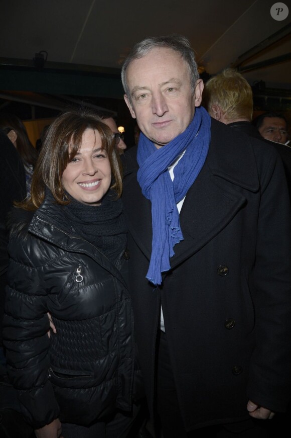 Yann Queffélec et son épouse Servane - 7e Prix de la Closerie des Lilas à Paris le 9 avril 2013.