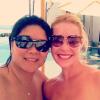 Katherine Heigl et sa soeur Meg en vacances au Mexique, le 8 avril 2013.