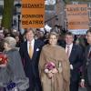 Chacune des dernière sorties du règne de Beatrix est saluée par des messages de remerciement... La reine Beatrix, le prince Willem-Alexander et la princesse Maxima des Pays-Bas à Utrecht le 11 avril 2013 pour fêter les 300 ans du Traité d'Utrecht et lancer le programme de commémorations prévues par la ville jusqu'en septembre.