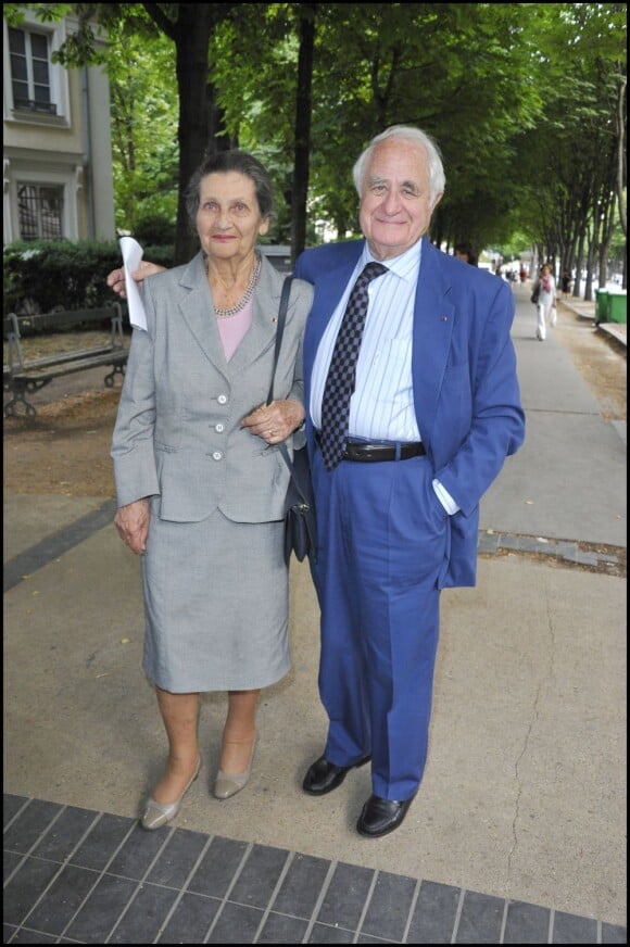 Simone Veil et son époux Antoine Veil à Paris, le 30 mai 2011. 