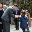 Felipe d'Espagne en visite à Lleida le 10 avril 2013