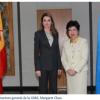 Letizia d'Espagne effectuait le 10 avril 2013 son deuxième déplacement international en solo, en visite à l'OMS à Genève (Suisse), où elle a notamment rencontré la directrice Margaret Chan.