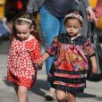 Sarah Jessica Parker, Marion et Tabitha Broderick, se promènent dans les rues de New York, le 9 avril 2013.