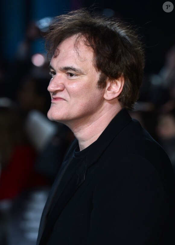 Quentin Tarantino présente Django Unchained à l'Empire Leicester Square, Londres, le 10 janvier 2013.