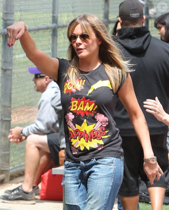LeAnn Rimes et Eddie Cibrian encouragent Jake, le fils d'Eddie.