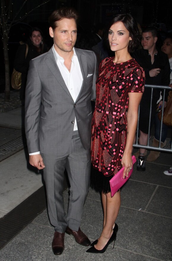 Peter Facinelli et Jaimie Alexander lors de la première du film Pain & Gain à New York, le 15 avril 2013.