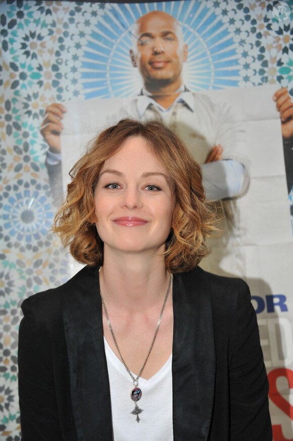 Raphaëlle Agogué à la première du film Mohamed Dubois au Gaumont Opéra, Paris, le 16 avril 2013.
