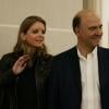 Le ministre de l'Economie Pierre Moscovici et sa compagne Marie-Charline Pacquot à Anglet le 17 novembre 2012.