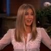 Jennifer Aniston sur le plateau d'Ellen DeGeneres pour le Ellen DeGeneres Show, diffusé le 18 avril 2013.