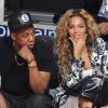 Jay-Z et Beyoncé Knowles lors du NBA All-Star Game à Houston, le 17 février 2013.