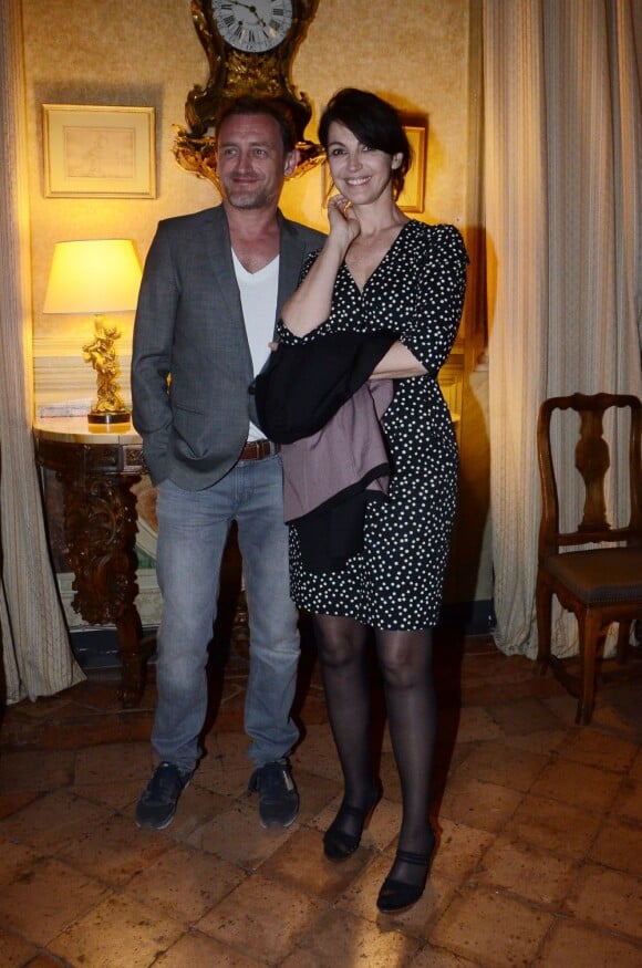 Jean-Paul Rouve et Zabou Breitman lors d'une soirée à l'ambassade de France à Rome le 18 avril 2013 dans le cadre de la manifestation "Rendez-vous avec le nouveau cinéma français"