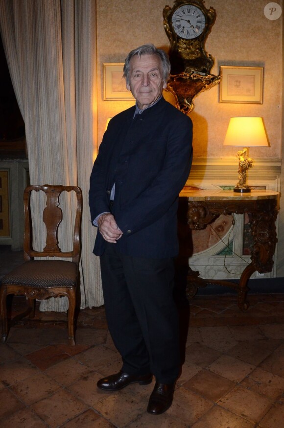Costa-Gravas lors d'une soirée à l'ambassade de France à Rome le 18 avril 2013 dans le cadre de la manifestation "Rendez-vous avec le nouveau cinéma français"